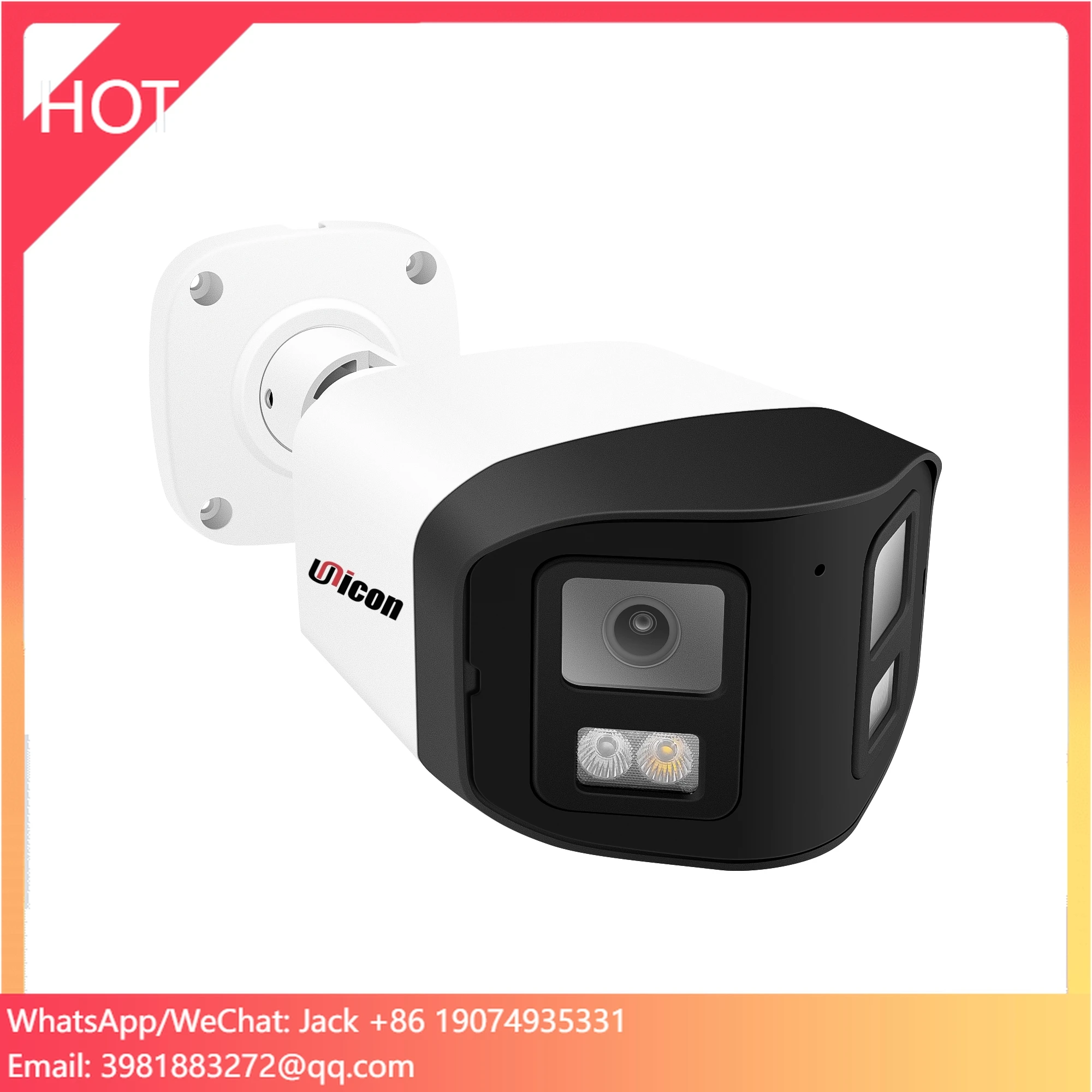 

Hik Compatible Outdoor IP Security Surveillance 4K 8mp Dual Lens Human Vehicle Tracking Night Vision POE Bullet Camera