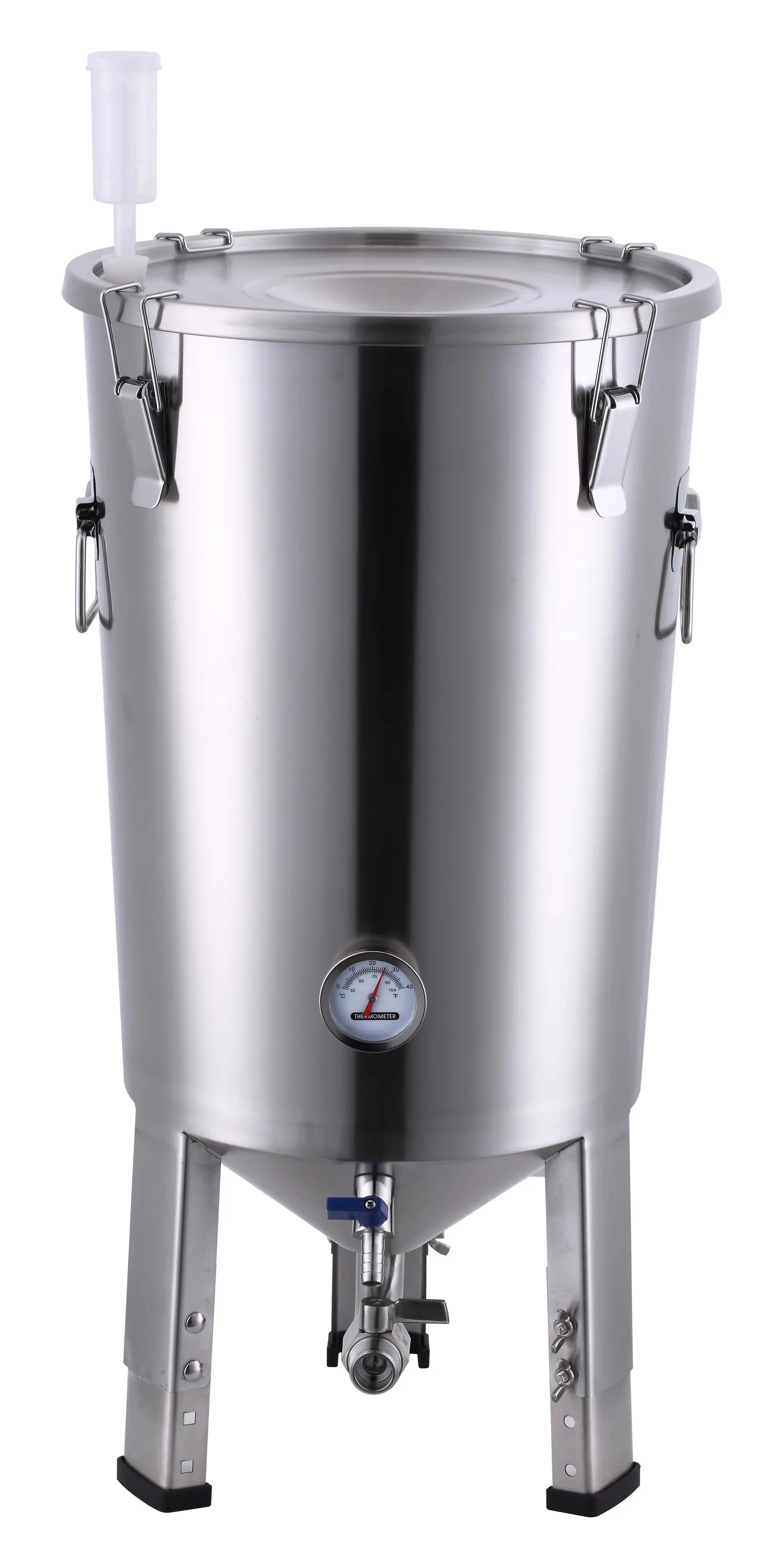 Homebrewed beer equipment stainless steel fermentation tank conical barrel household small sealed tank 304