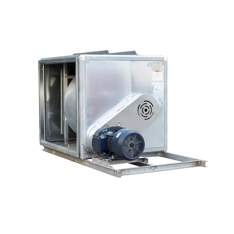 Deyue HTFC High Efficiency 380V AC Motor Fire Smoke Exhaust Centrifugal Fan with Free Standing Cabinet Design OEM 62dB