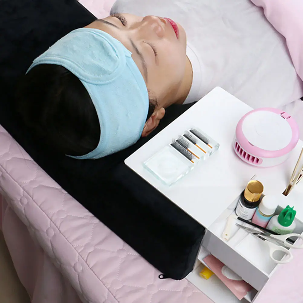 U-Shaped Eyelash Extension Work Platform Acrylic Detachable Pillow Shelf Lash Tool Organizer Beauty Salon Display Stand