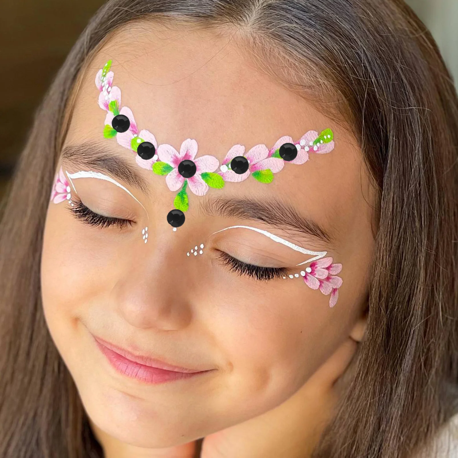 

10 Sheets Acrylic Flatback Rhinestones Self Adhesive Face Jewelry Card Decoration DIY Crafts Sparkly Rhinestones