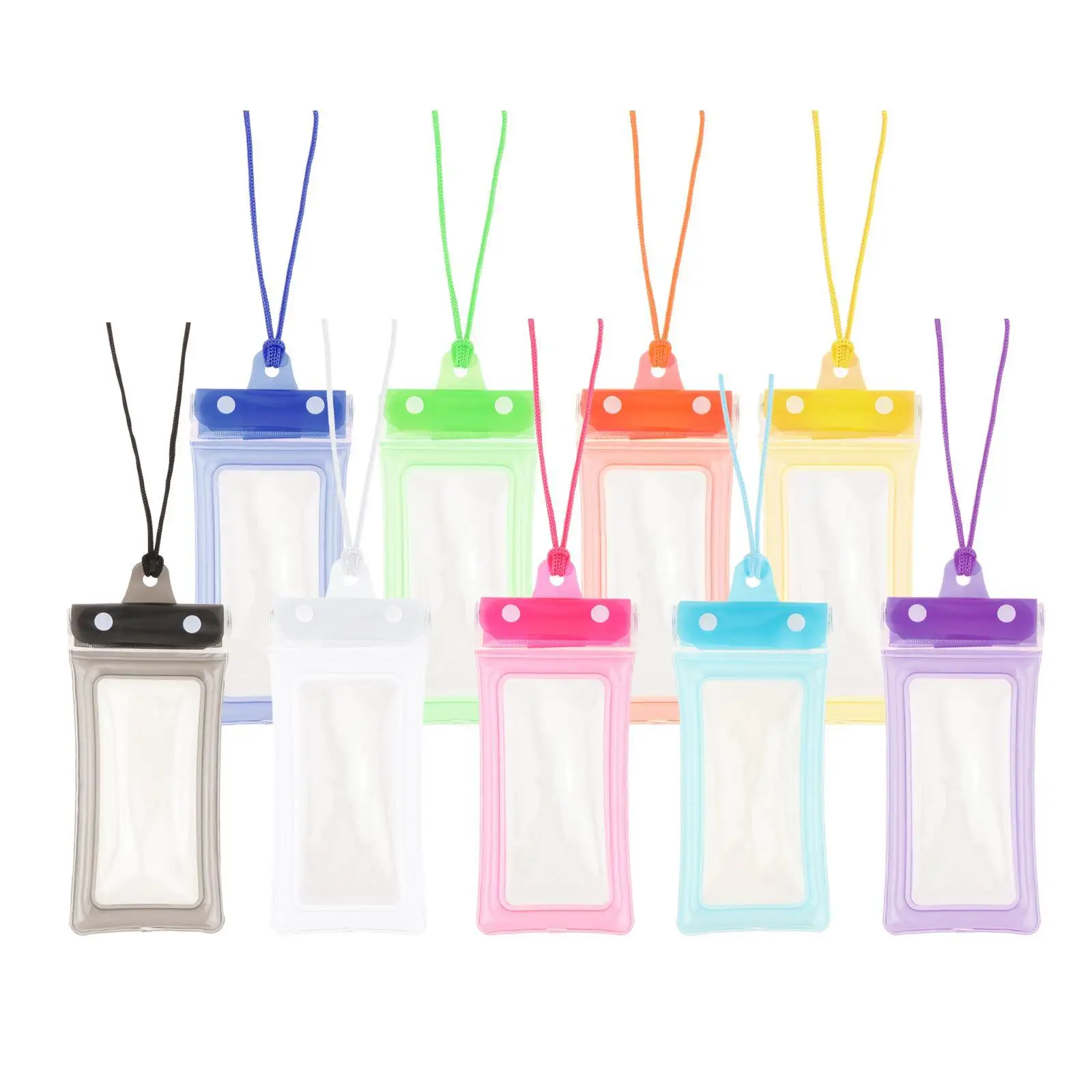 Waterproof Cell Phone Pouch Lightweight Protector Touchscreen with Lanyard for