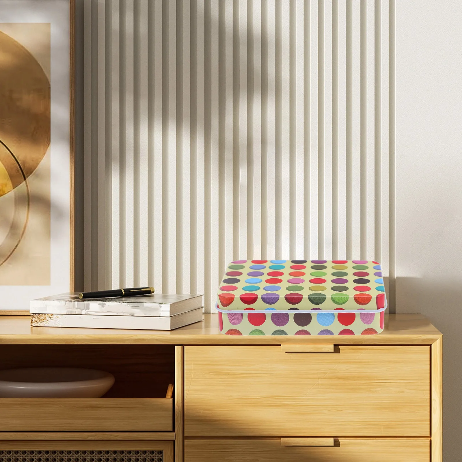 

4Pcs Metal Card Storage Box Tinplate Game Card Holder Resistant to Deformation Ideal for Poker Cards