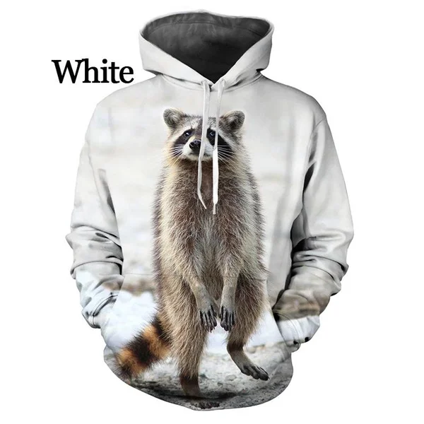 

2024 Raccoon Procyon lotor 3D print Hoodie Mens Women Sweatshirt Pullovers Tops