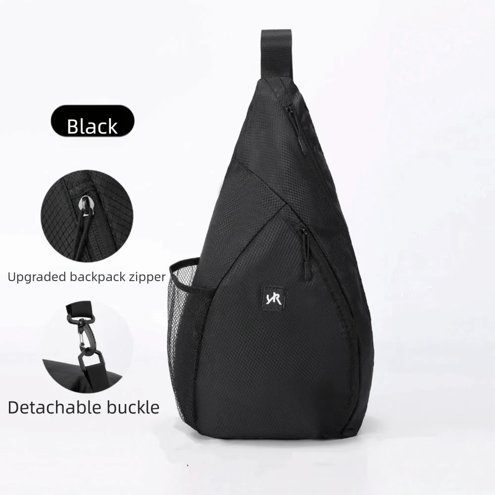 Large Capacity Badminton Racket Bag Side Pocket Lightweight Sports Sling Bag Comfortable Cross-Body Tennis Should Bag