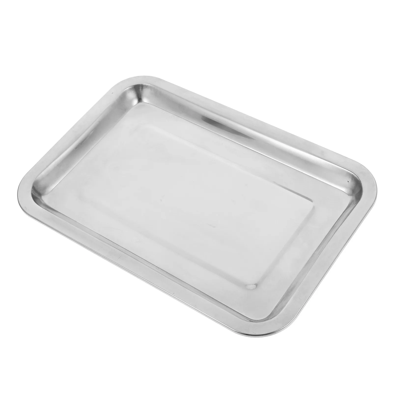 Stainless Steel Laboratory Tray Leak Proof Chemical Reagent Experiment Equipment Deep Edged Multi Purpose Lab Tray