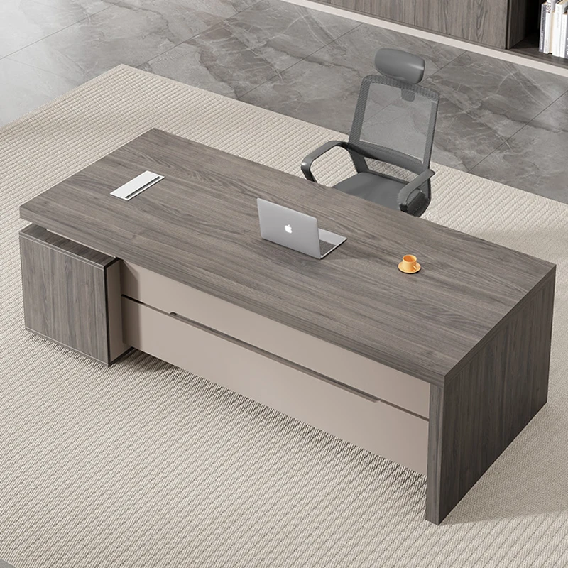

For Design Unique Boss Desk Cabinet Storage Supervisor Manager Desk Simple Lock President Desk Chair Mesa Escritorio Furniture