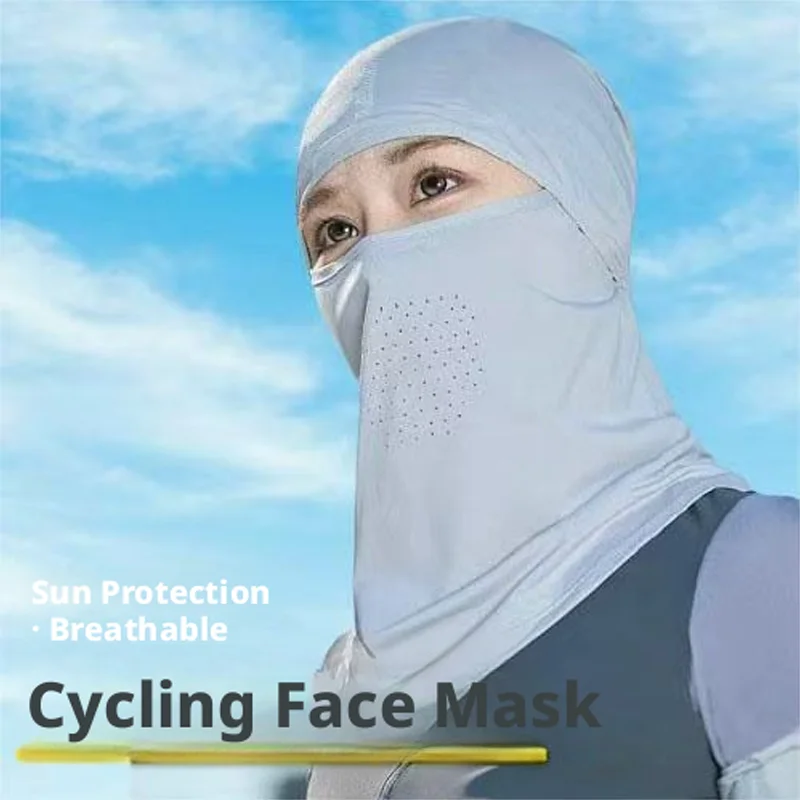 

Summer Motorcycle Face Mask Moto Helmet Bandana Hood Ski Neck Full Face Mask Windproof Dustproof Face Shield Men's Biker Mask