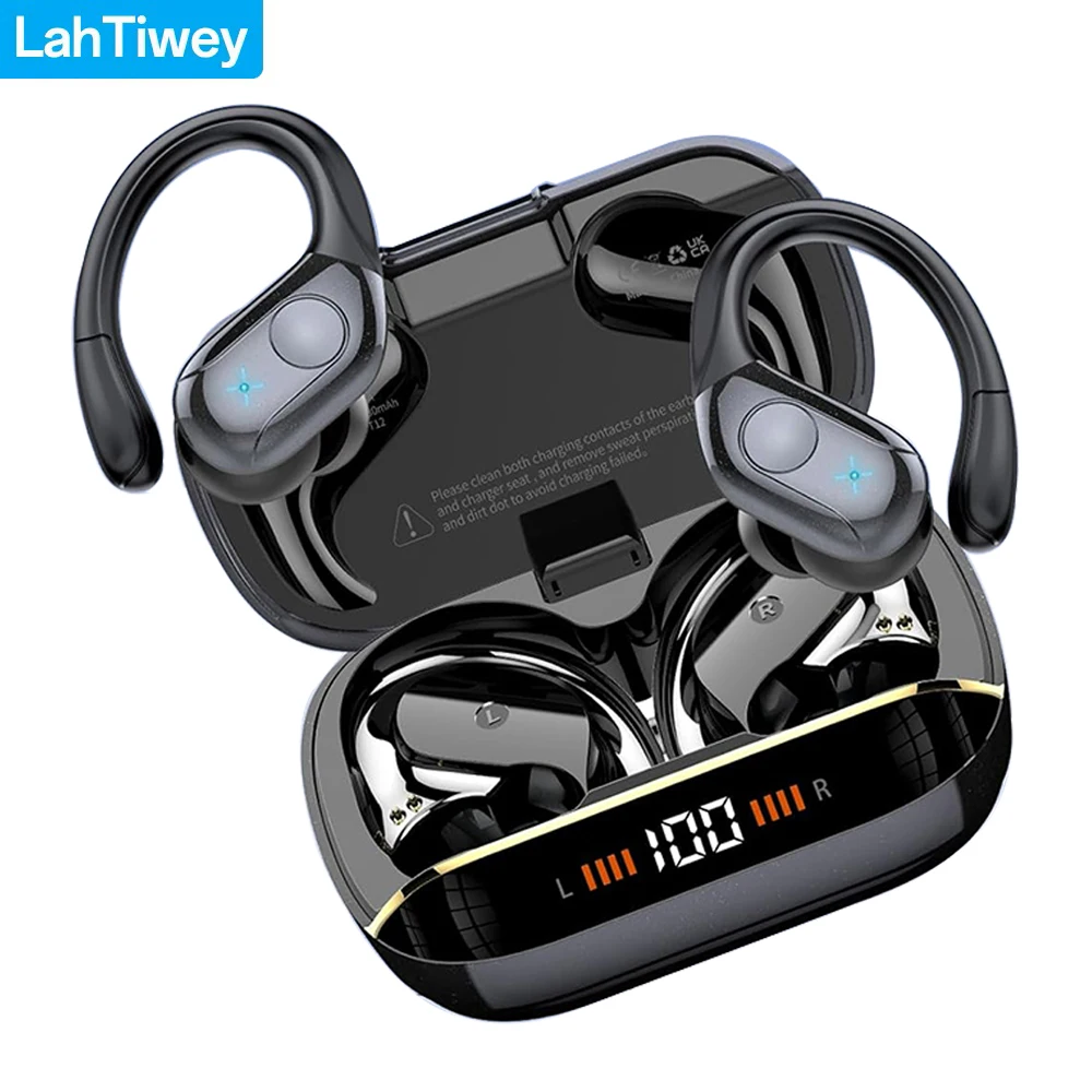 

2025 NEW Bluetooth 5.4 Headphones TWS Ear Buds with ENC Mic LED Power Display IPX7 Waterproof in Ear Earphone Sports Headsets