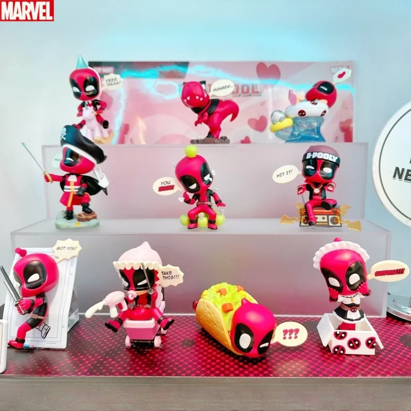 Новый популярный оригинальный Marvel слепая коробка Дэдпул Mystery Box Дэдпул фигурки украшения детский подарок на день рождения для детей