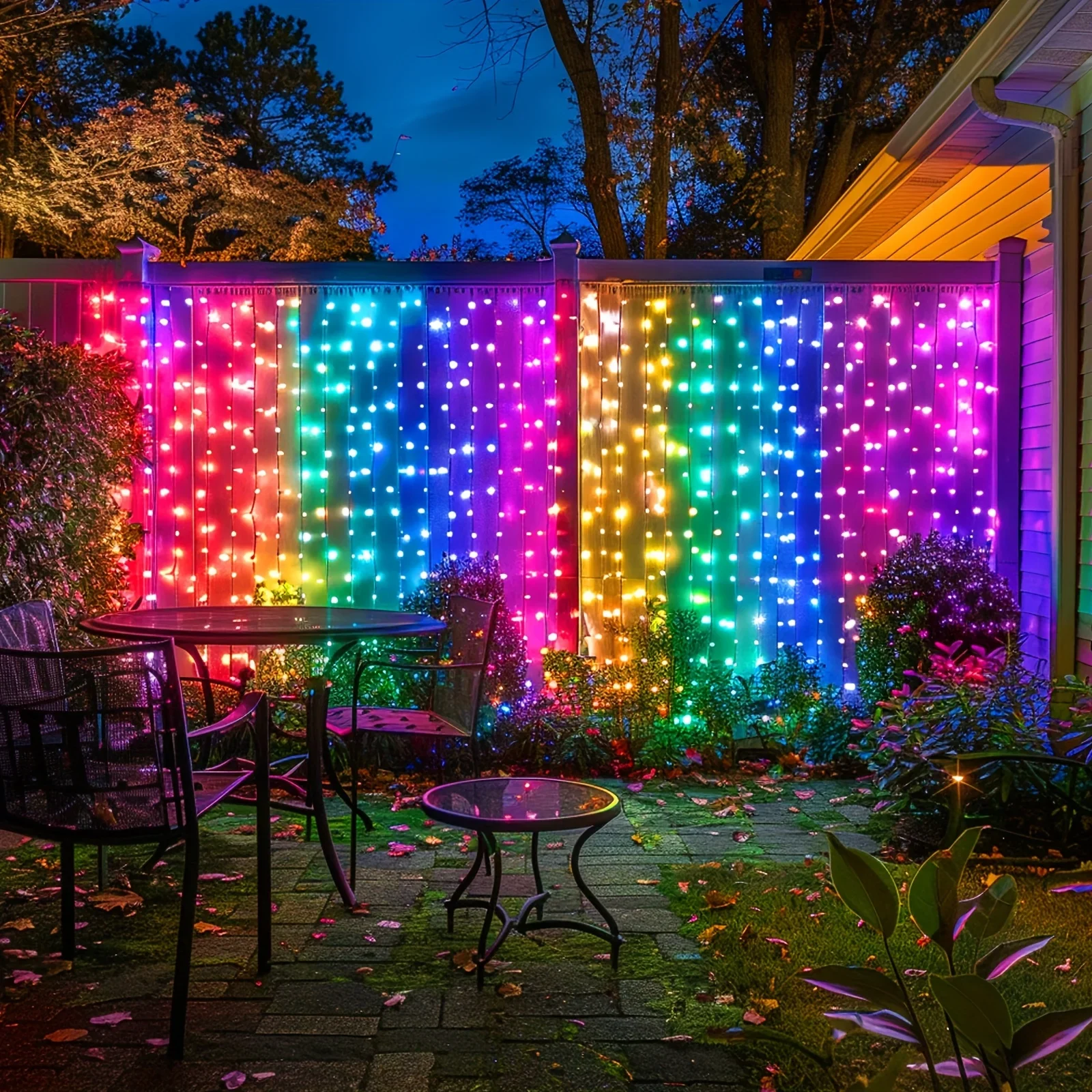 300LED أضواء الستار الجنية، التحكم عن بعد، 8 أوضاع الإضاءة، أضواء سلسلة وميض، غرفة النوم، عيد الميلاد، الزفاف، حزب، عطلة، USB