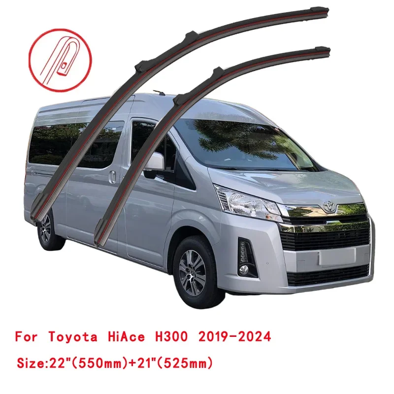 

For Toyota HiAce H100 H200 H300 1989-2024 Car Windshield Wiper Blade Front Windscreen Brushes Washer Accessories Window Cleaning
