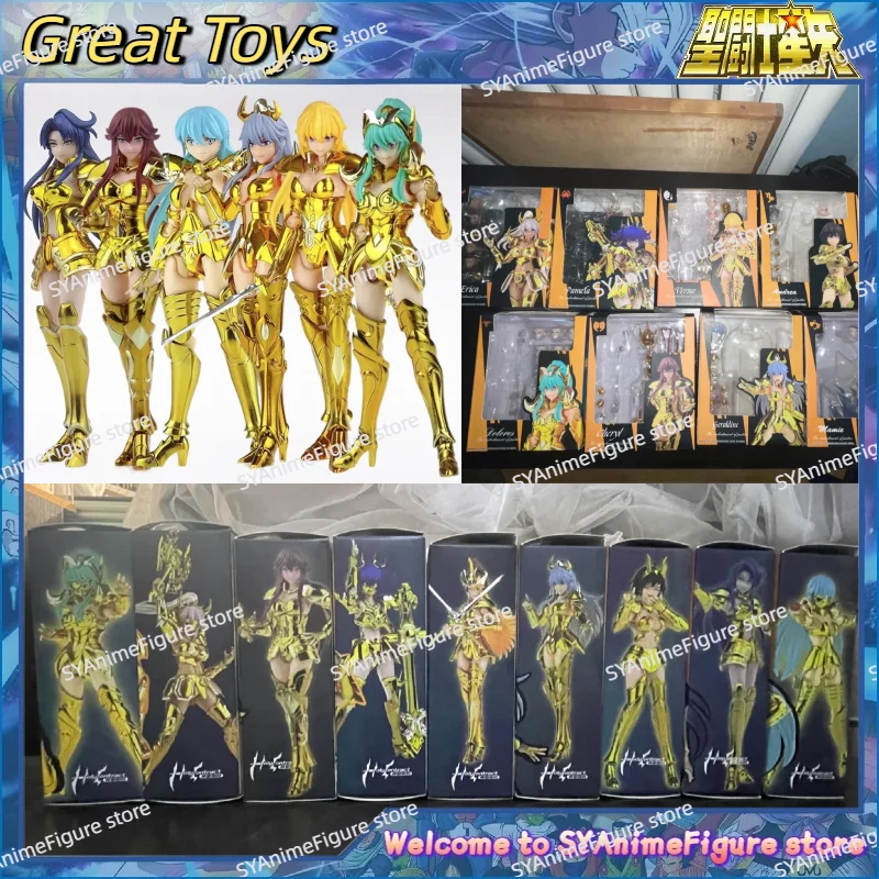 

In Stock Great Toys Saint Seiya Myth Cloth Taurus Cancer Capricorn Virgo Aquarius Sagittarius Leo Holy Contract Female Saints