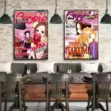 NAna Anime Black S-Stone Poster HD art sticky wall waterproof  Living Room Aesthetic
