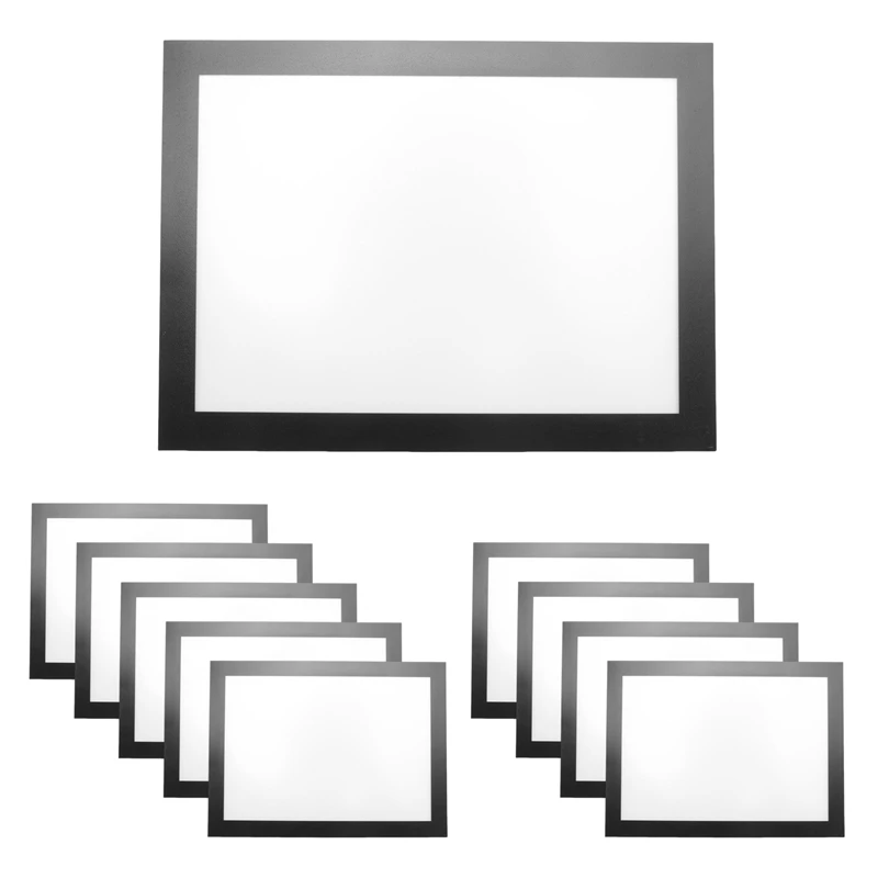 10PCS A5 Magnetic Diamond Art Frames, Self Adhesive Magnetic Picture Frame Frames Display Frame Black view 3