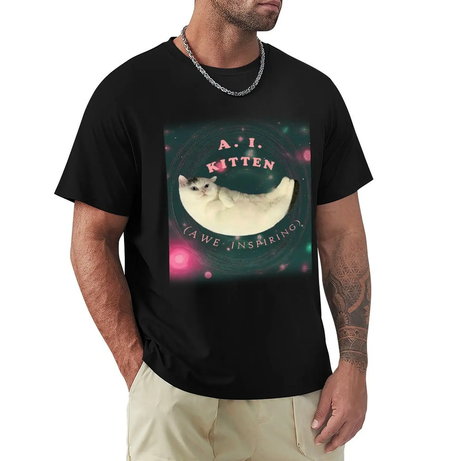 T-shirt décontracté pour Halloween avec motif chaton inspirant