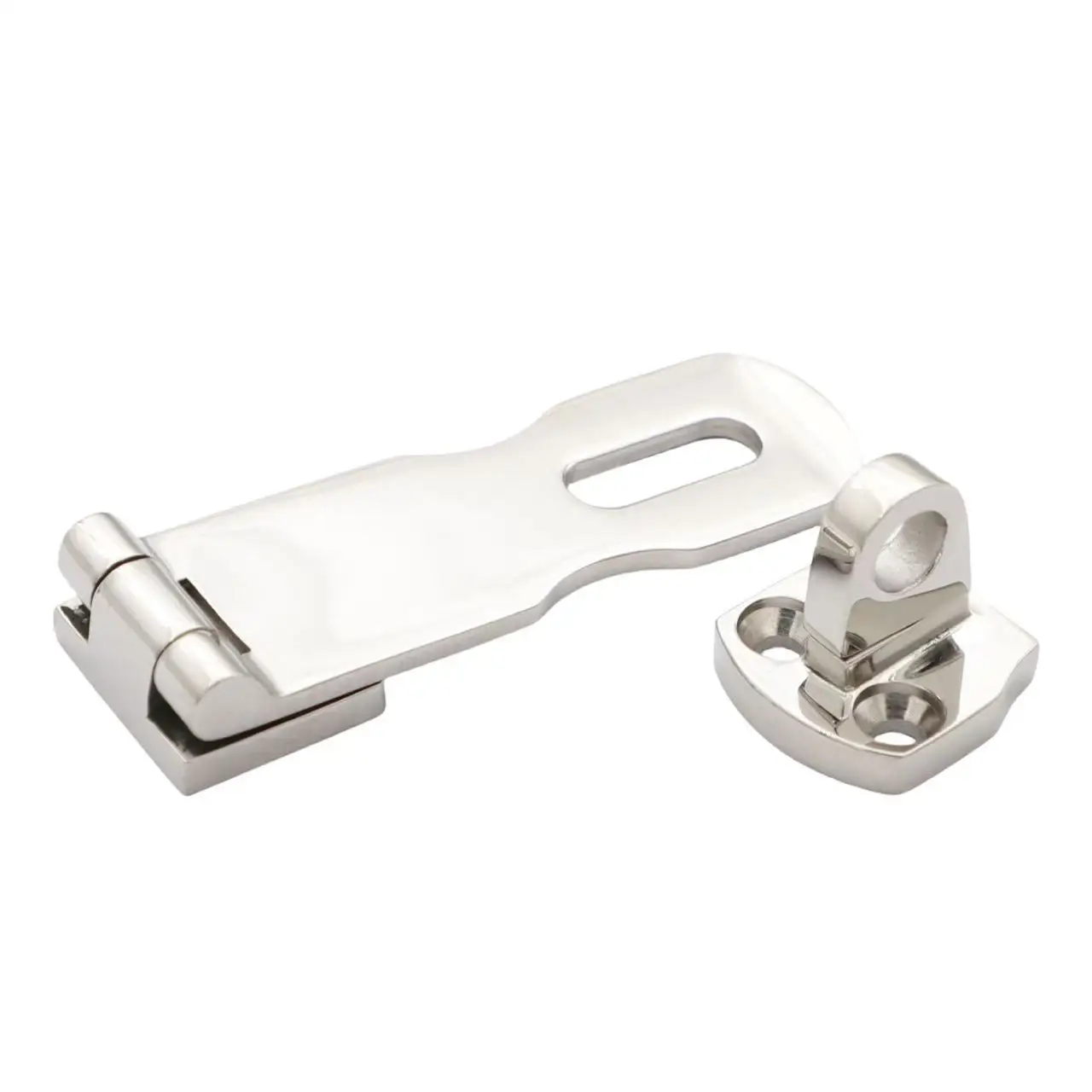 Stainless Steel Boat Swivel Eye Padlock Hasp Lock Gate Cabinet Door Clasp Latch Hardware Safety Hasp easy Installation 79mm/3.1