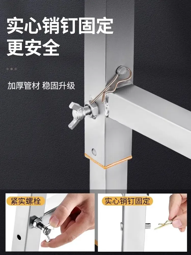 Thickened Horse Stool Folding Lift with Extra Thick Stirrup Scaffolding Putty Decoration Engineering Ladder for Home Improvement
