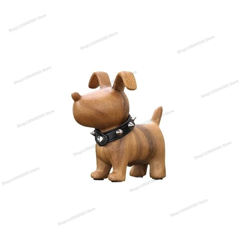 For Mid Ancient Style Retro Ceramic Dog Ornament, Living Room Desktop Soft Decoration