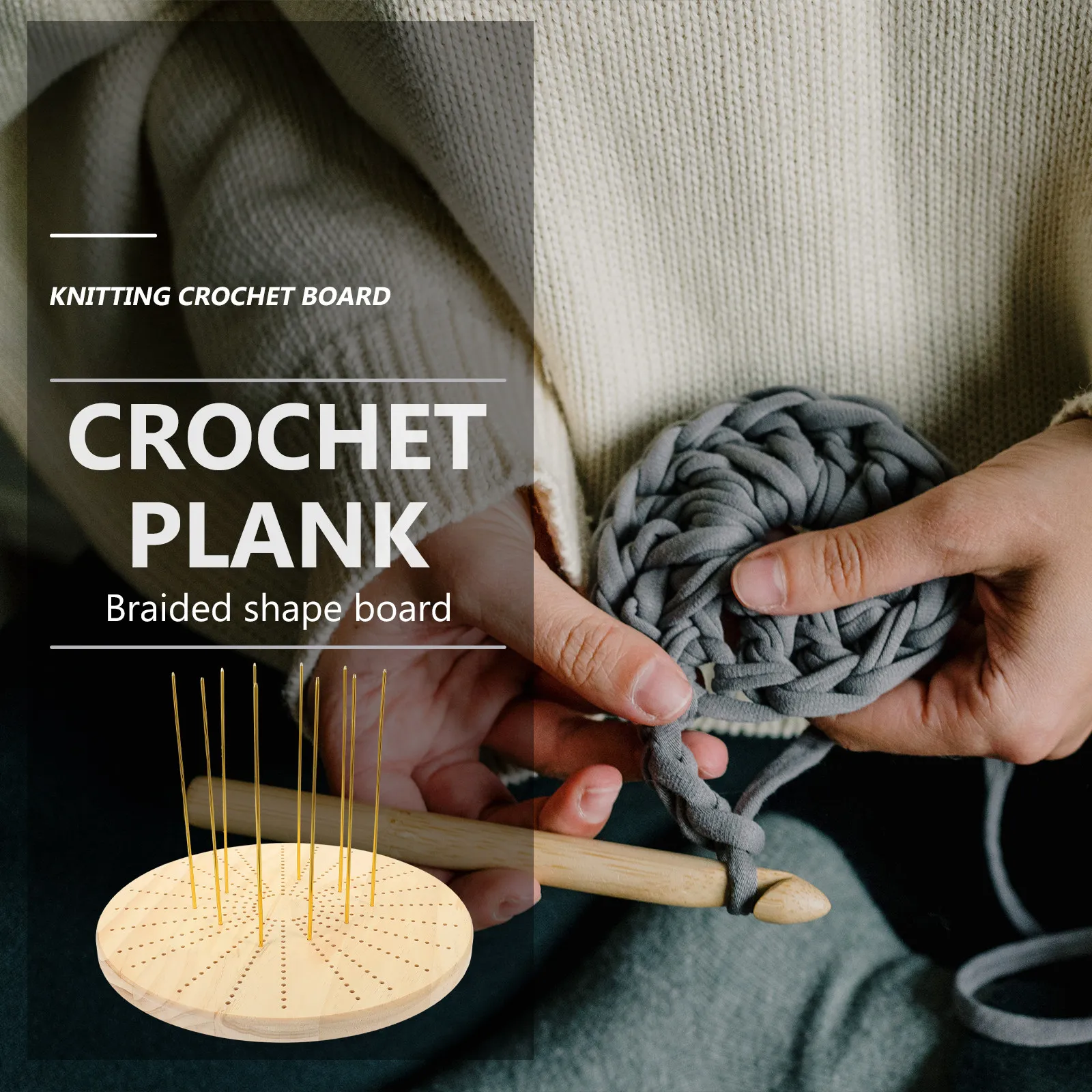 

Набор для вязания крючком: деревянная доска для блокировки вязаных изделий с иглами, принадлежности для ткачества, инструменты для рукоделия, аксессуары для домашнего рукоделия