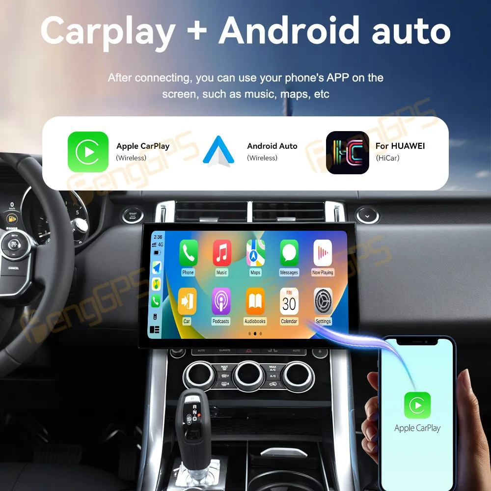 13.3 Inch Android 13 CarPlay Car Radio For Range Rover Executive 2014-2017 Touch Screen Multimedia Player GPS Navigation DSP BT