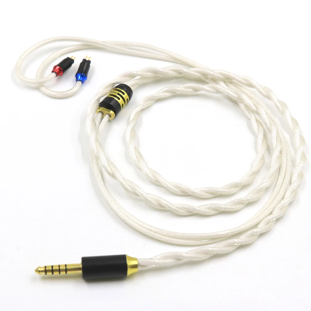 

New Gold Palladium Cable+Graphene+OCC Silver Plated Headphone Cable 2Pin 0.78 Or MMCX Cable