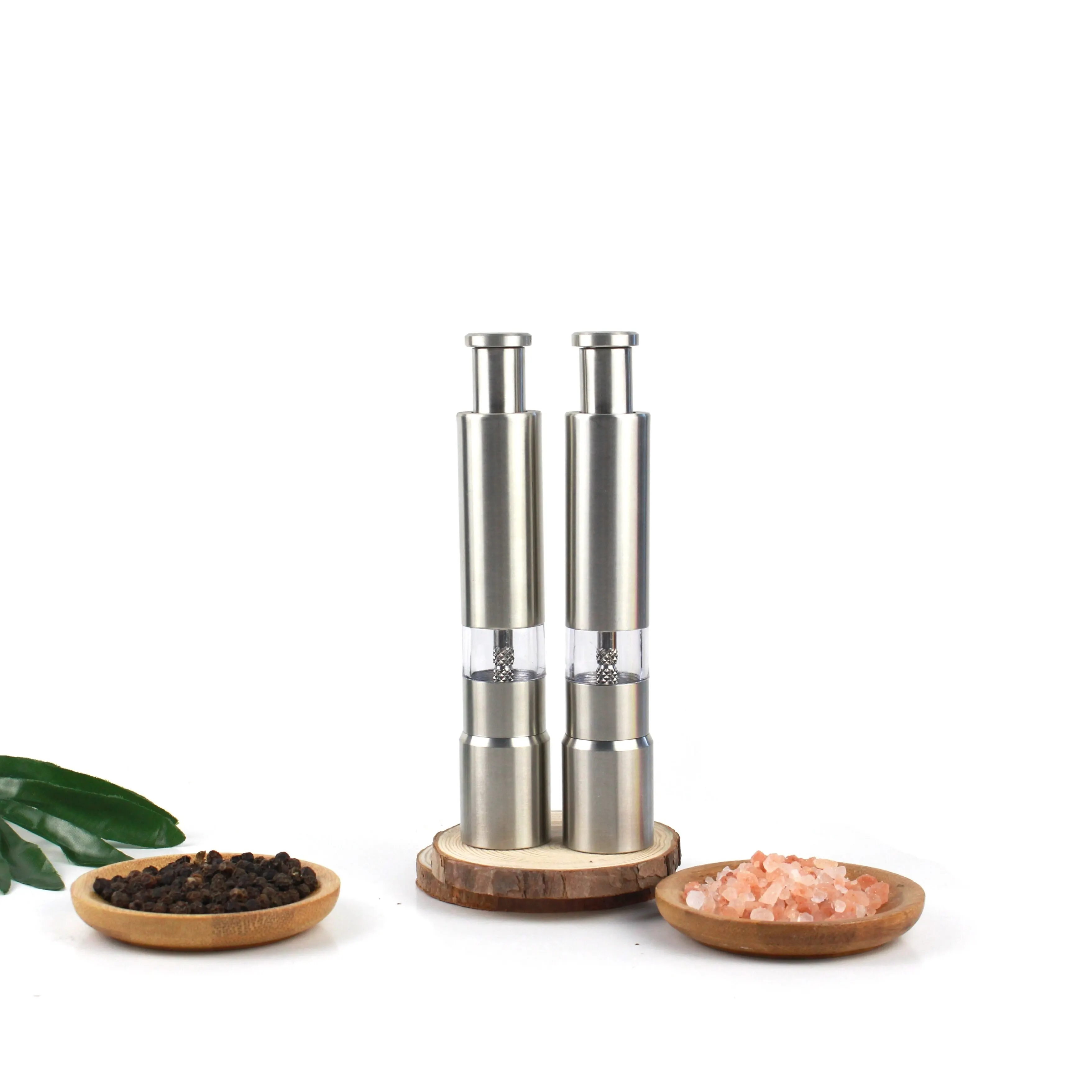 Pepper Grinder,Household Sea Salt Ginder, Creative Stainless Steel Spice Grinder,Manual Sea Salt Mill