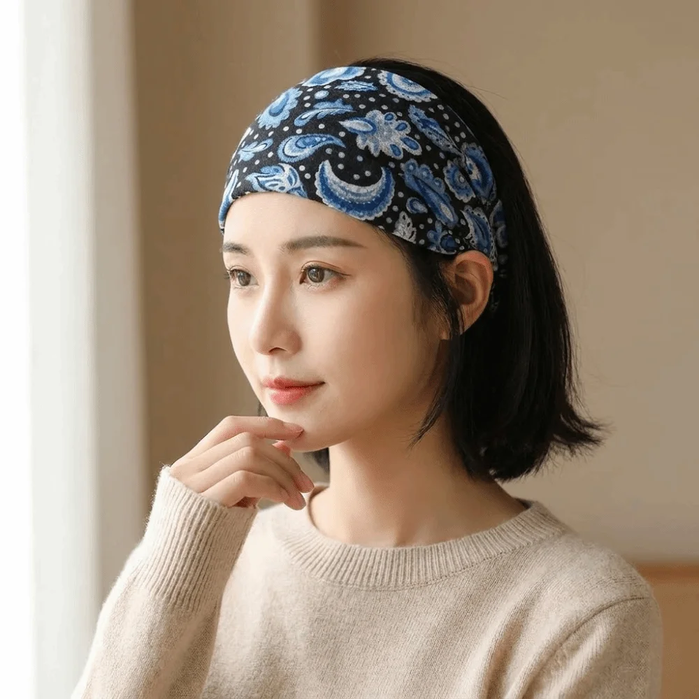 Fashion Non Slip Turban Bandana Hollow Lightweight Hairbands Hair Hoop Korean Style Elastic Headband Daily