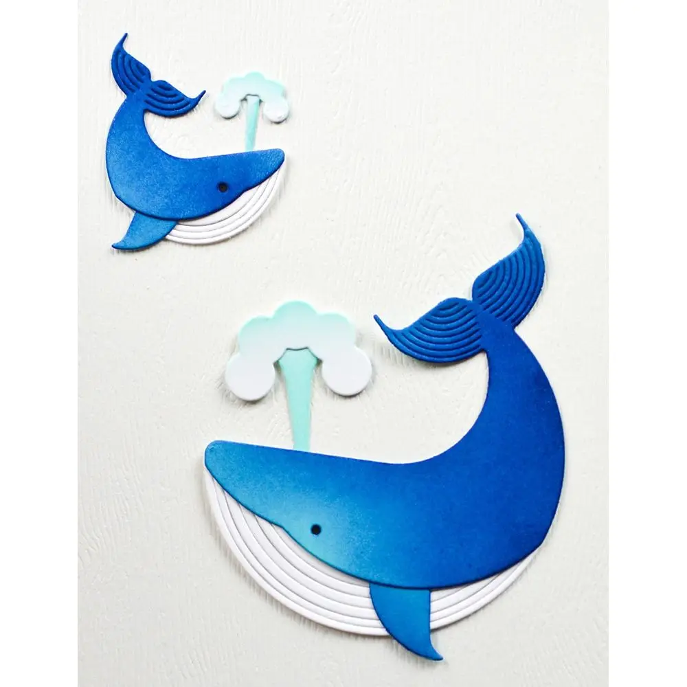 

Block Print Majestic Whale Corner Waves New Metal Cutting Dies for DIY Make Card Scrapbook Embossed Paper Album Craft Template