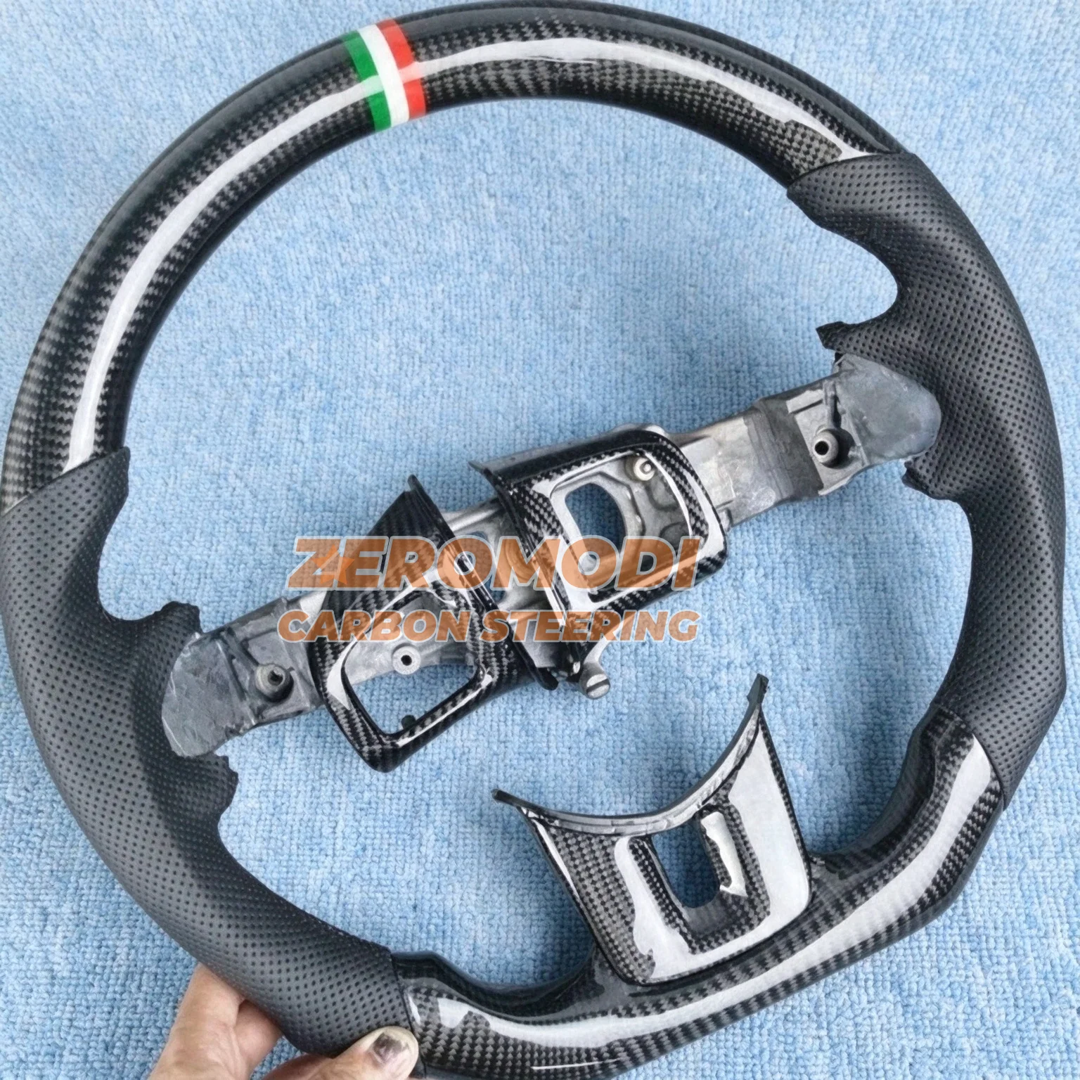 Real Carbon Fiber Leather Replacement Steering Wheel Car Modification Interior Accessories for Fiat Freemont 2011-2016