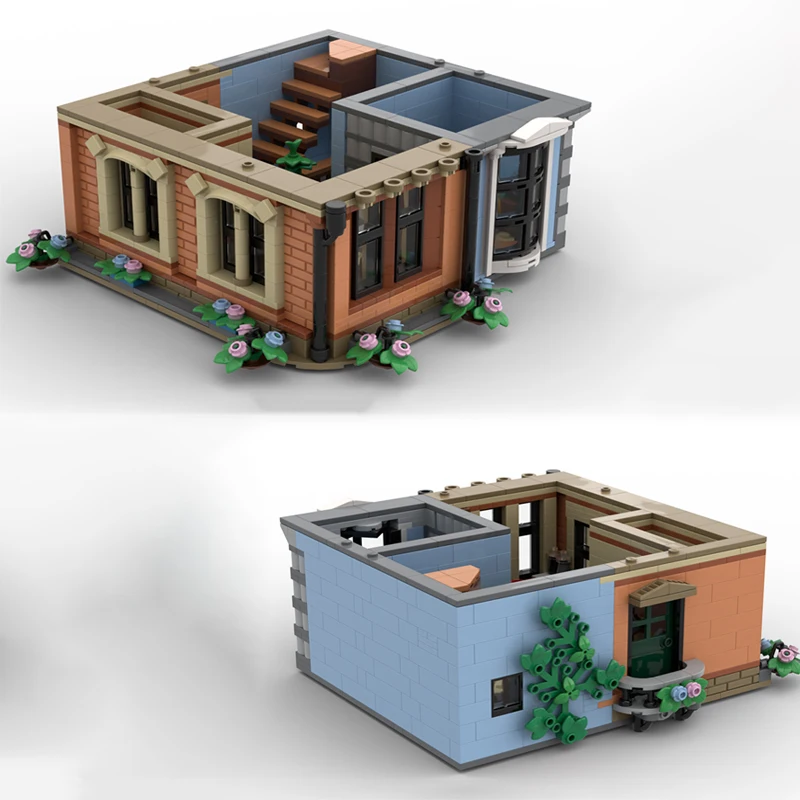 

MOC modular building Tudor residential floor optional additional floor DIY assembly building block toys children's birthday gift