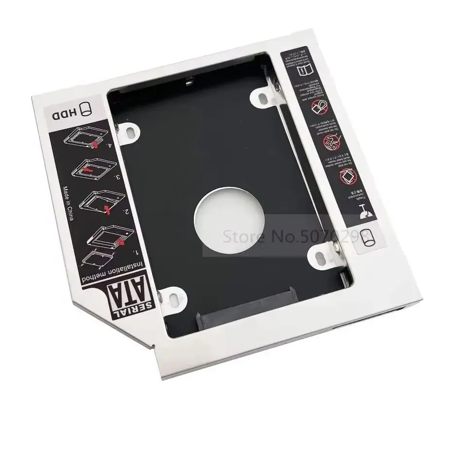 2nd 2.5 HDD Hard Drive Optical bay Caddy Frame Bracket for Dell XPS L501X L502X L701X L702X 1640 1645 1647 Vostro 2420 DV-28S-W