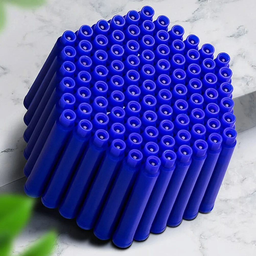 

100pcs Steel Pen Ink Cartridges Heat Erasable Quick Dry Replaceable Refills For Fountain Pens Office School Calligraphy Use