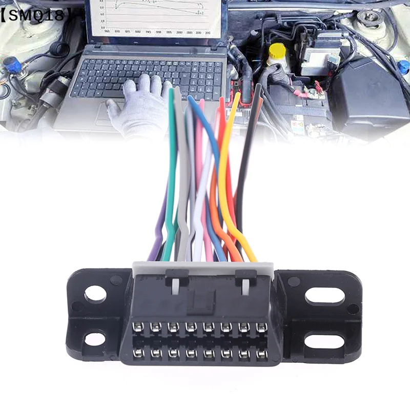 16 Pin OBD2 Cable Female Extension Connector OBD 2 Adapter Cable【SMQ】 view 2