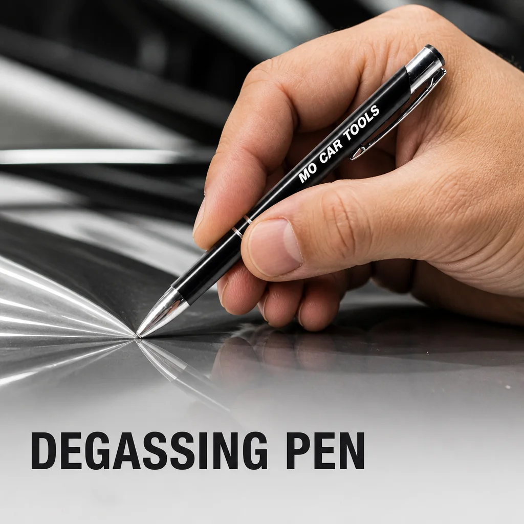 MULE Car Wrap Degassing Pen Fine Tip Vinyl Film Piercing Positioning Tool For Bubble Removal Auto PPF Window Tint Lnstallation