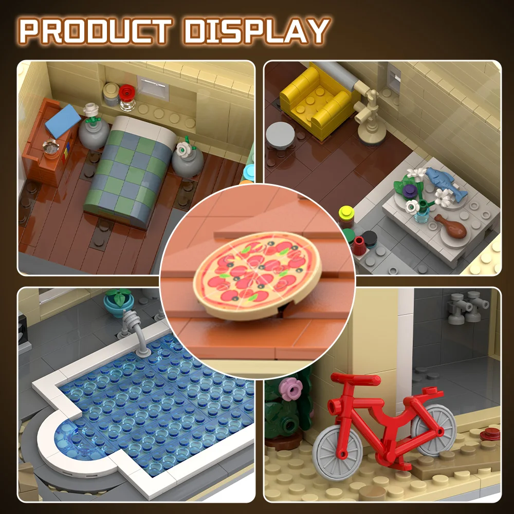 

Gobricks MOC Breaking Bad Walter Уайт дом Кирпичи Модель игрушки Gfit