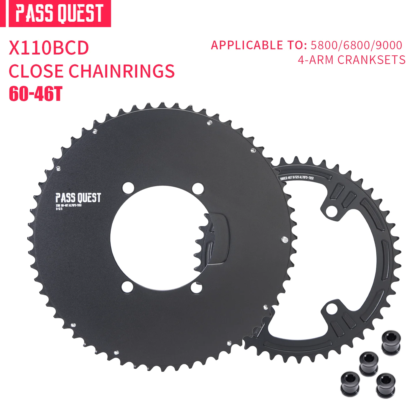110BCD チェーンリング Magene チェーンリング Pes P505 P515 パワー