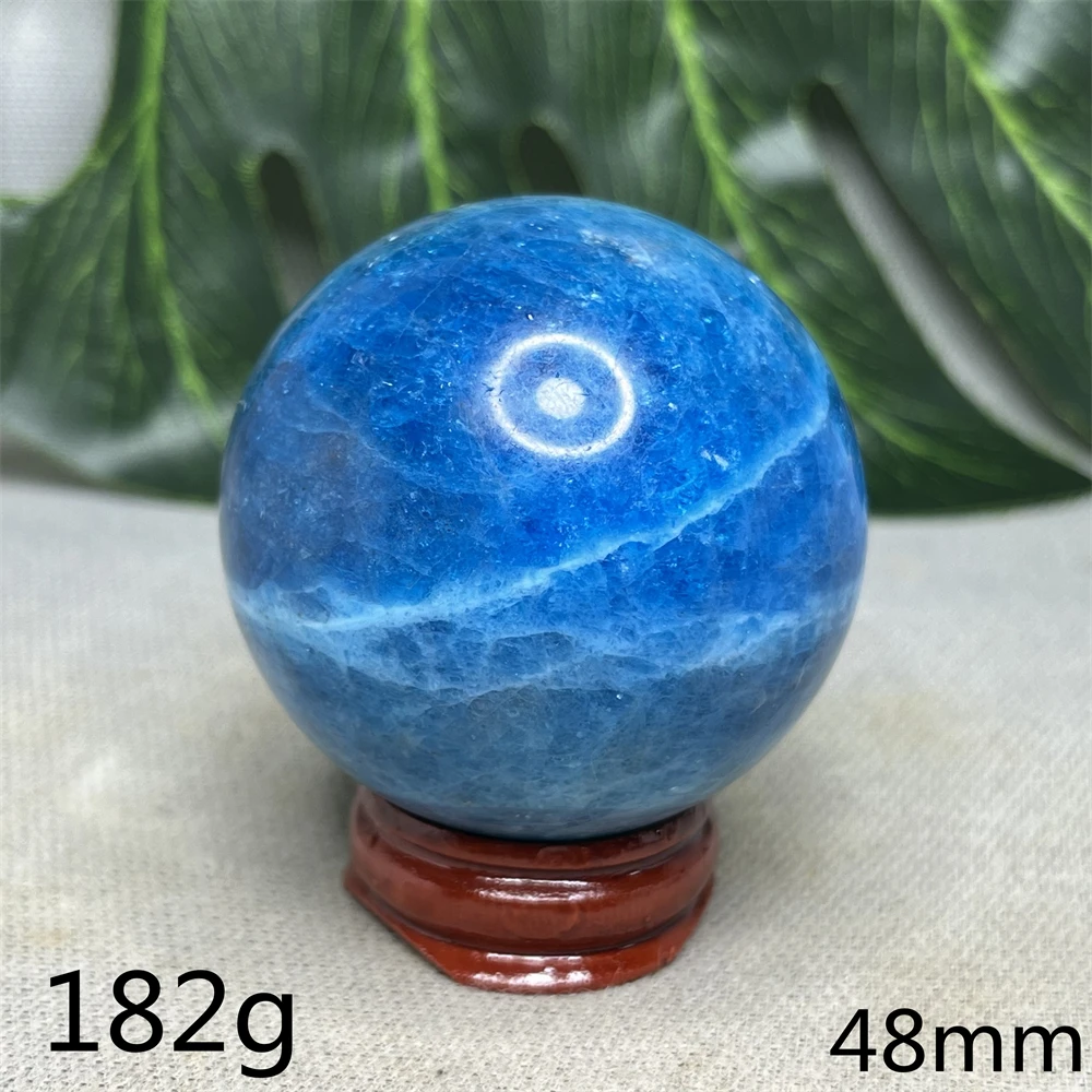 

Natural Gemstone Ball Blue Apatite Shimmer Effect Home Room Decoration Gift Witchcraft Altar Prayer Crystal Spiritual Healing