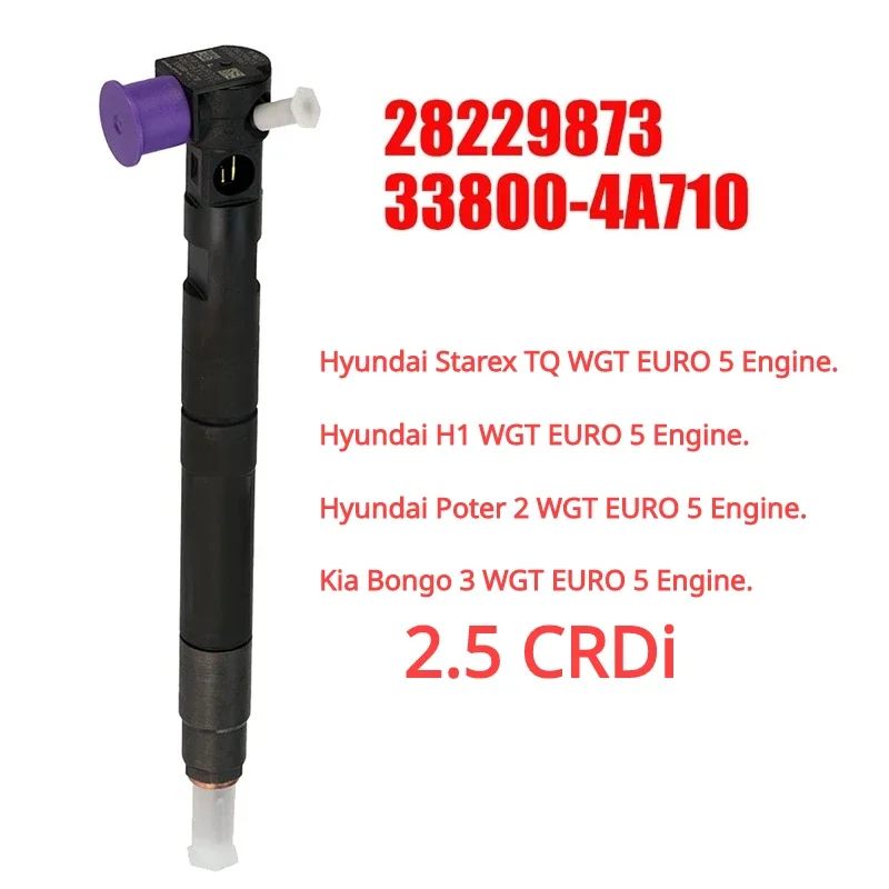 28229873 New Diesel Fuel Injector For Hyundai Grand Starex H1 Kia Bongo 3 2.5 CRDi WGT EURO 5 Engine 33800-4A710