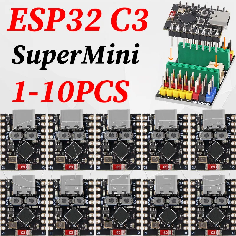 1-10PCS TYPE-C C3 SuperMini C3 Development Board C3 4MB WiFi Bluetooth Module