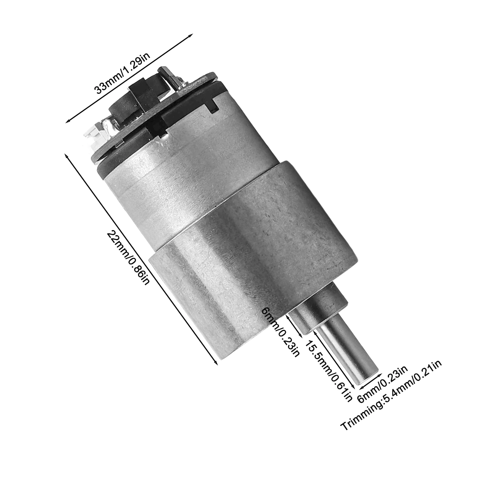 Für Robotik DC12V Motor Encoder Motor Standardgröße Metallgehäuse Längerte Lebensdauer Robuste Konstruktion Geschwindigkeitseinstellung