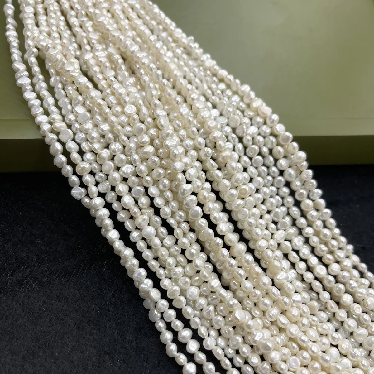 A Nugget Pearl Natural Freshwater White Pearl 4-5mm For Jewelry Making DIY Earrings Necklace Bracelet Accessory