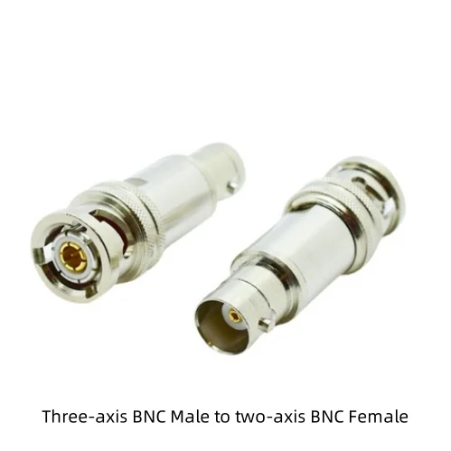 TRB 1533B Three-axis BNC to Two Coaxial Adapters Three-bayonet Three-axis Male and Female to Two-axis Q9 Conversion