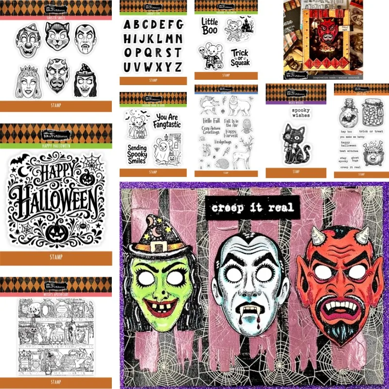 Theodore's Halloween Type Metal Cutting Dies New Arrival DIY Molds Scrap Booking Paper Making Die Cuts Crafts Template Handmade