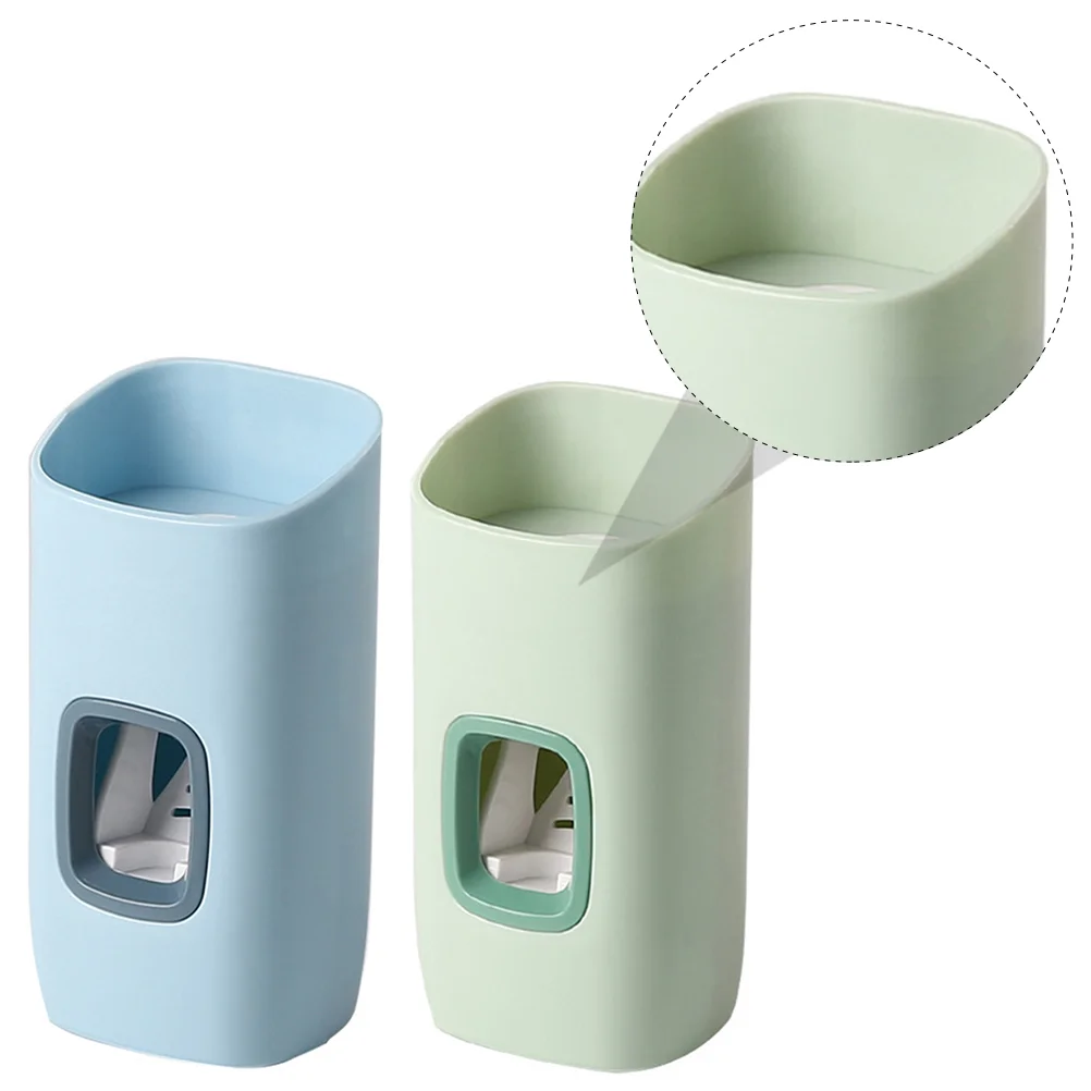 2pcs Automatic Squeezer Toothpaste Dispenser Bathroom Toothpaste Squeezer Toilet Toothpaste Dispenser