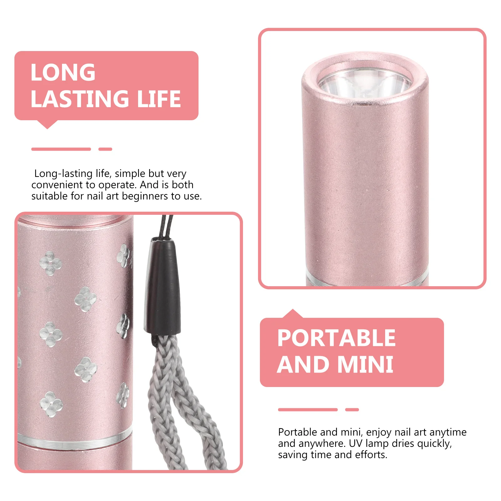 Mini Uv Nail Lamp Portable Gel Nails Manicure Tool Fast Drying USB Nail Art Supplies for Beginners and Professionals