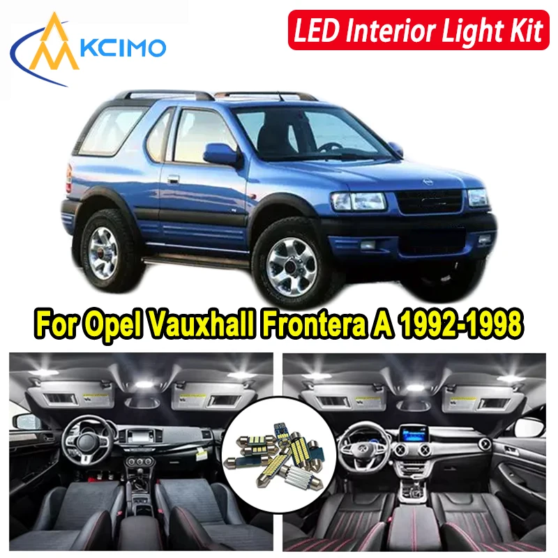 

Kcimo LED For Opel Vauxhal Frontera A (1992-1998) Premium Bright LED Interior Dome Map Trunk Light Kit