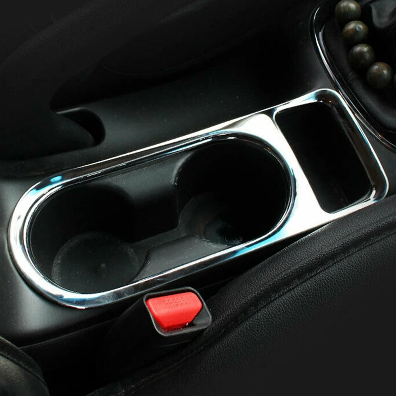 For Kia Forte/K3 2017-2018 Steel Car Center Console Cup Holder Panel Frame Decorative Accessories