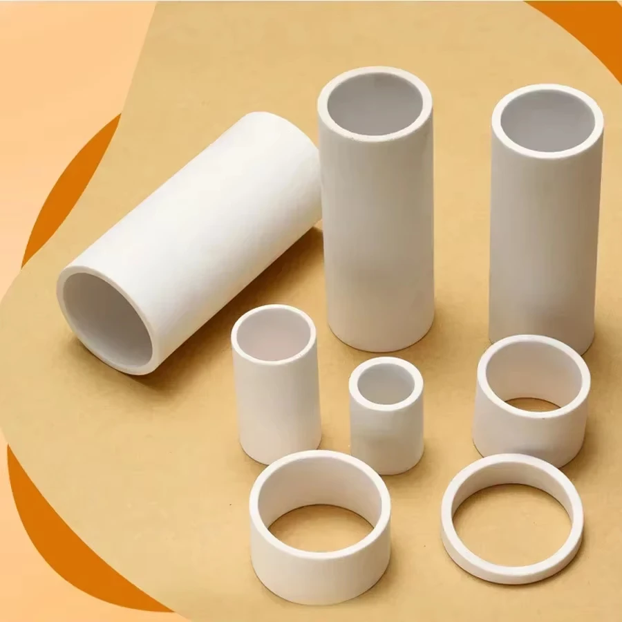 4Pcs 99% Al2O3 Alumina Ceramic Tube 30x25x250mm High Temp Resistant Ceramic Pipe for Vacuum Furnace Fitting Components