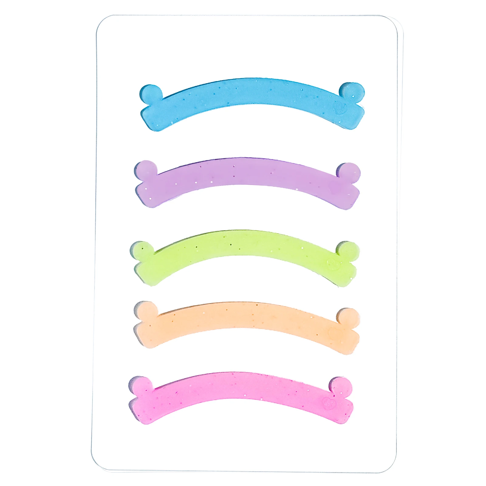 Libeauty 5/10 Stück Regenbogen-Lockenwickler-Band, wiederverwendbar, Silikon-Lash-Lift-Pads, Abdeckung, Wimpern-Zubehör, Make-up-Tools, Verwendung mit Lesezeichen – Detail 1
